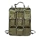 PangolinTiger Autositz Organizer - 46x60cm Rückenlehnen-Organizer mit 6 Taschen & MOLLE-System - 2 Abnehmbare Taktische Taschen, 4 D-Haken - Ideal für Camping, Reisen & Outdoor (Olivgrün)