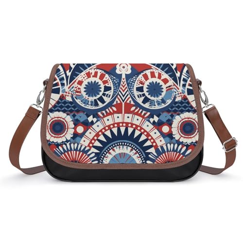 Sac à bandoulière pour femmes aux finitions imprimées