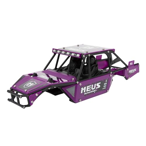 MEUS RACING Mantis24 Body with Roll Cage for Axial 1/24 SCX24 RC Crawler (Purple)