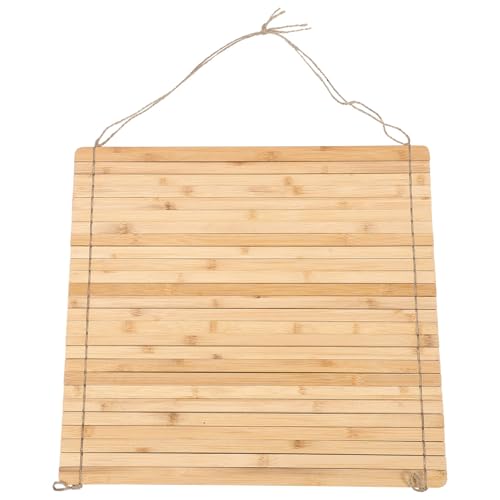 Scolapiatti arrotolabile in bambù, scolapiatti pieghevole, 45 x 44 cm, ripiano da cucina per lavello, salvaspazio, lavastoviglie per tazze e piatti