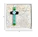 Teacher Appreciation Gift - Handmade in USA Glass Cross with Sentiment - Thank You Teacher Gift - Christian Gift for Teacher