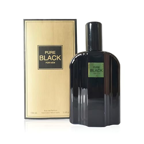 Image of AFLUXE Men Perfume Pure Black Cologne For Men Natural Spray Masculine Scent Wonderful Fragrance Gift Eau De Parfum For Daily Use 3.4 Fluid Ounce