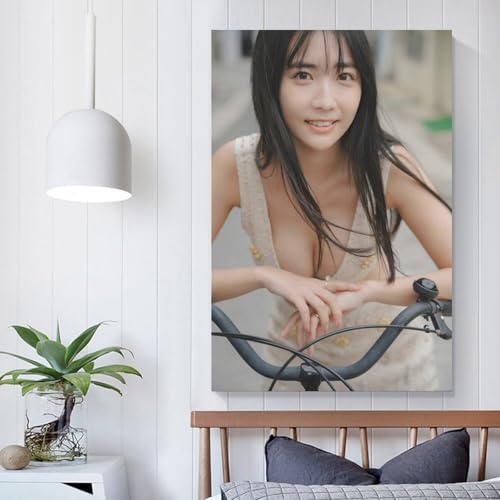 GENERIC 天羽希純 ポスター装飾絵画キャンバス壁アートリビングルーム寝室絵画フレームなしスタイル08x12インチ(20x30cm) [4]