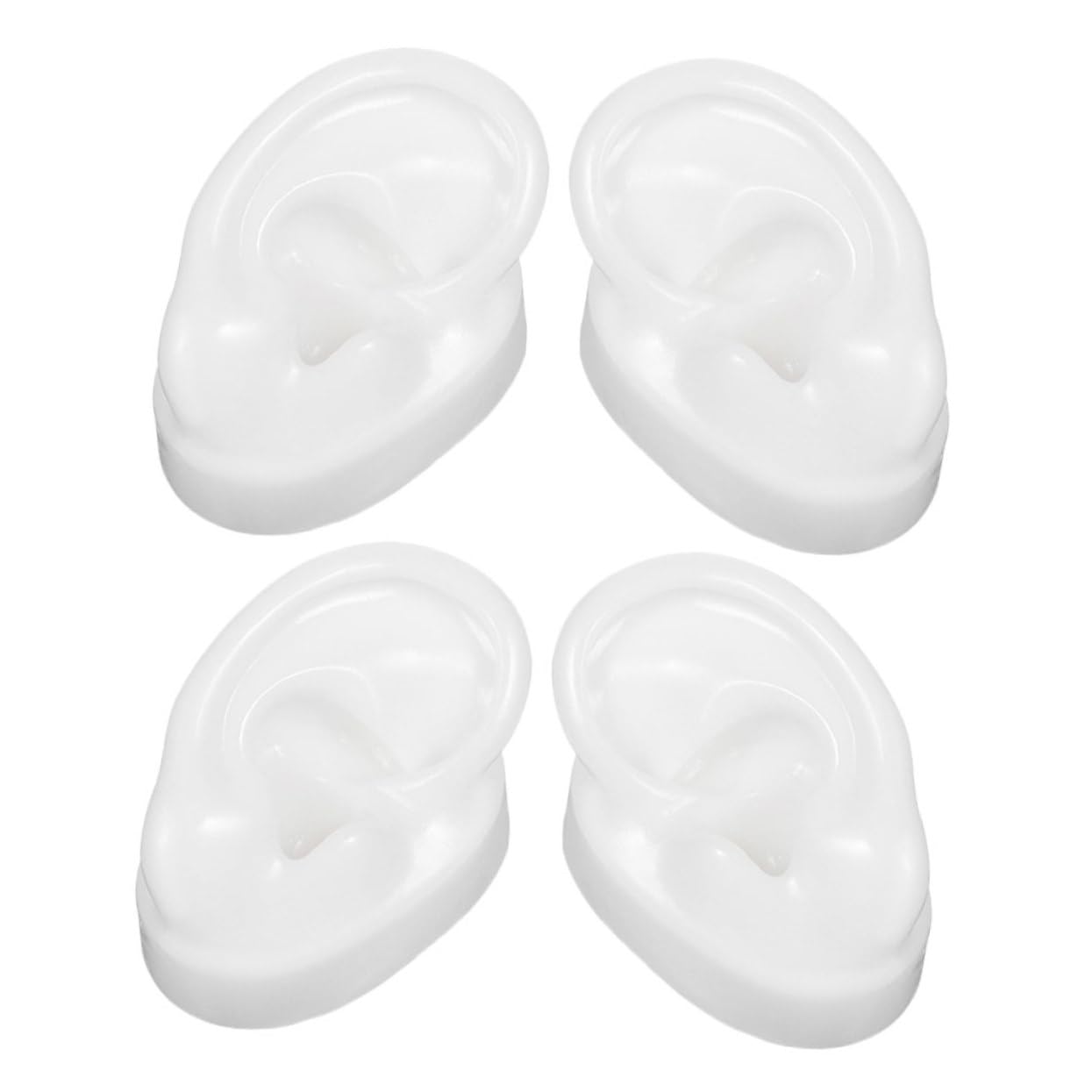 FOMIYES Piercing Practice Models Silicone Ear Models Ear Piercing Training High Silicone Material