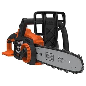 BLACK+DECKER Akku-Kettensäge Astsäge (18V Li-Ion-Akku, 25 cm Schwertlänge, 180 mm max. Durchmesser, geeignet für Holz- und Gartenarbeiten, ohne Akku und Ladegerät) GKC1825LB
