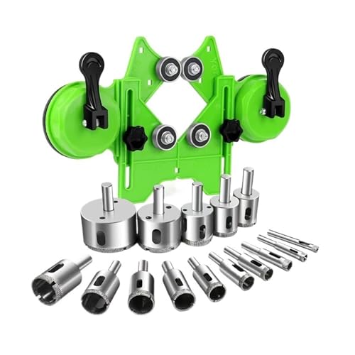 Kit de sierra de corona diamantada con guía ajustable miniatura 2