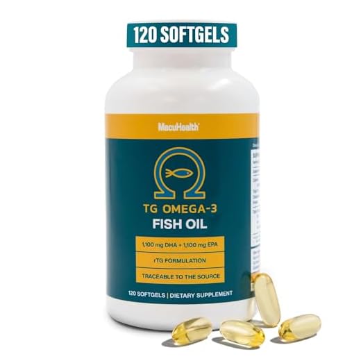 MacuHealth Omega 3 Fish Oil - 1100mg DHA, 1100mg EPA, Eye & Heart Health Supplement, Natural Triglyceride Formula, Gluten Free, Environmentally Sustainable Resources, 120 Softgels