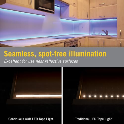 Image of Armacost Lighting RibbonFlex Pro 24V COB LED Strip Light Tape RGB+W, 300 Lumens /Ft, 2.5M 177710