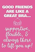 Good Friends Are Like A Great Bra - Supportive, Flexible, and Always There To Lift You Up: 6x9 Lined Writing Notebook Journal, 120 Pages – Pink with ... Friendship 179646659X Book Cover