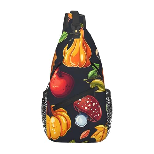 Mochila cruzada ligera para mujer y hombre estilo calabaza