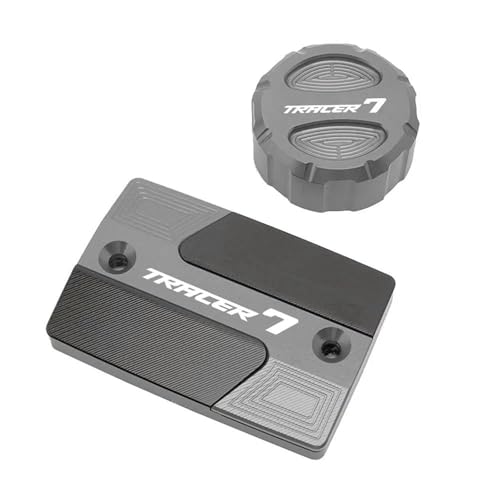 Bouchon de réservoir liquide de frein Yamaha Tracer 7 étanche en alu anodisé gris