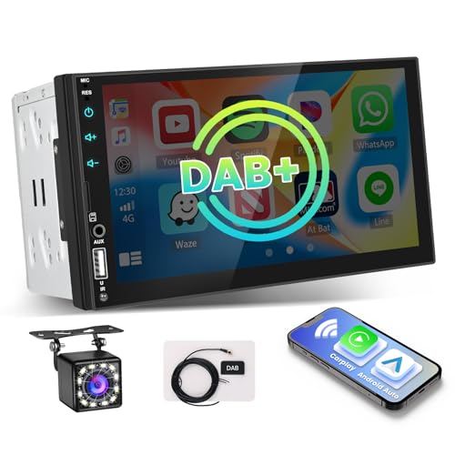 Wireless Carplay e Wireless Android Auto: la connessione Carplay/Android Auto si carica automaticamente non appena si avvia l'auto. Sul touchscreen dell'autoradio sono disponibili diverse app di alta qualità sul tuo smartphone: Goo-gle Maps, Waze, Spotify, Podcast, ecc. Sono a tua disposizione. Si prega di notare che le app video non sono consentite