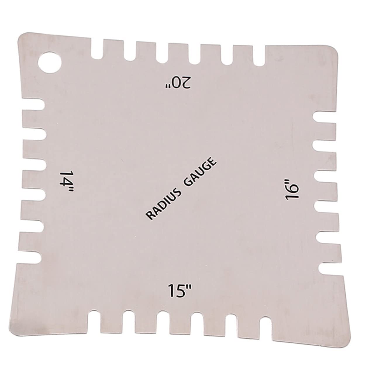 BESTonZON Guitar Measuring Ruler Kit 5 in 1 Guitar Gauge Set Radius Ruler Guitar Arc Ruler Measure Ruler Tools Metal Material Easy to Use