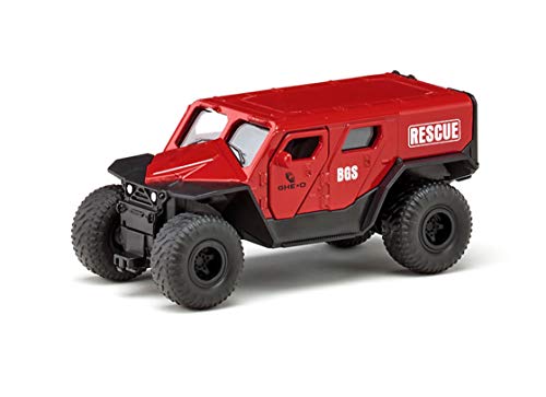 siku 2307, GHE-O Rescue Rettungswagen, 1:50, Metall/Kunststoff, Rot, Viele...