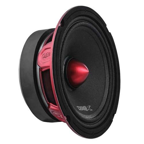 DS18 PRO-X6.4BM 6.5” Mid-Range Loudspeaker with Bullet 250 Watts RMS 4-Ohm (Renewed)