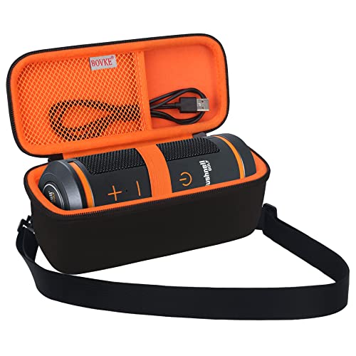 Bovke Carrying Case Compatible With Bushnell Wingman Golf Gps Bluetooth Speaker, Extra Mesh Pocket For Charging Cables And Accessories, Black #TOP21