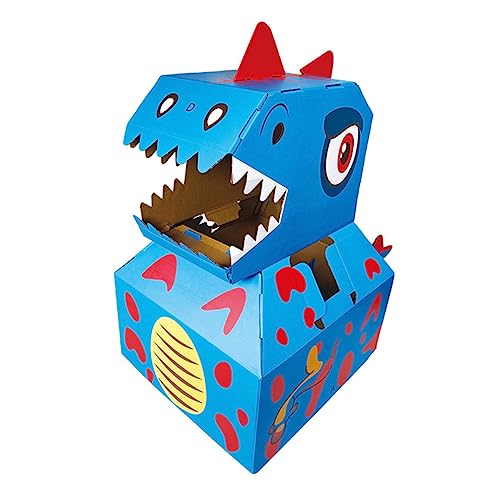 WESIEVYA 1 peça modelo de dinossauro brincar disfarces de Halloween para inflável brinquedo de dinossauro disfarces de pendurar brinquedos divertidos Tipi papel azul