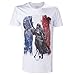 Produktbild Assassin's Creed TS178901ASC-M Unity French Tricolour Flag Medium T-Shirt, Adult Male, White (TS178901ASC-M)