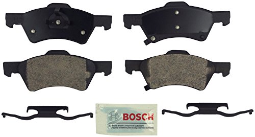 BOSCH BE857H Blue Semi-Metallic Disc Brake Pad Set With Hardware -Compatible With Select Chrysler Town & Country, Voyager; Dodge Caravan, Grand Caravan; FRONT