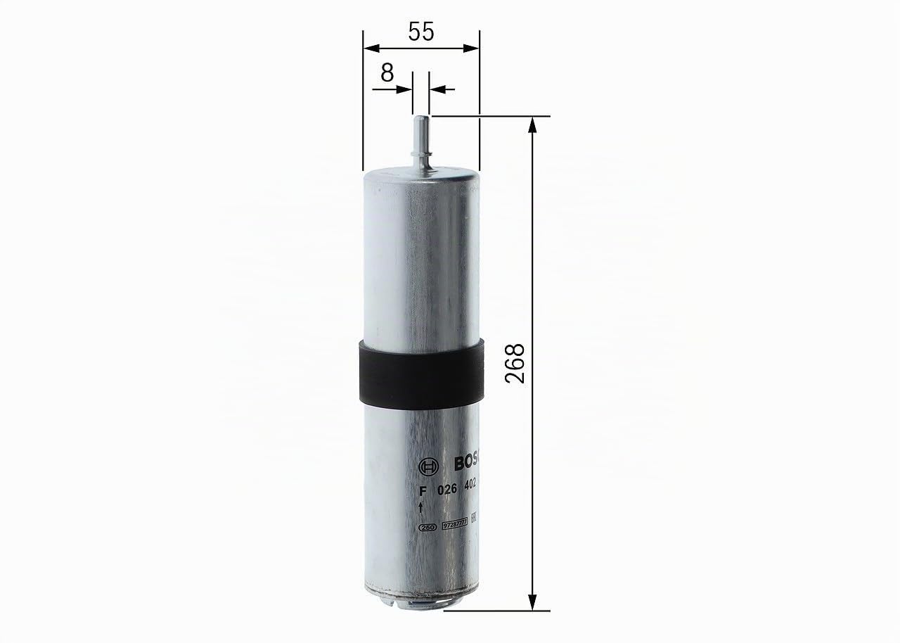 BOSCH Filtro carburante F026402257 | Separa le particelle e l'acqua dal carburante, protegge il sistema di iniezione
