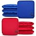 Timtaoth Dual Sided Corn Hole Bags Professional Cornhole Bags Set of 8 Regulation Size Weight Pro Corn Hole Bean Bags Slick and Stick (Navy&Red)