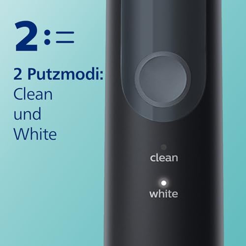 Philips Sonicare ProtectiveClean 4500 elektrische Zahnbürste, Schallzahnbürste mit 2 Putzmodi, Clean und White, Drucksensor, Timer und Reiseetui, Schwarz, Modell HX6830/53 – Bild 7