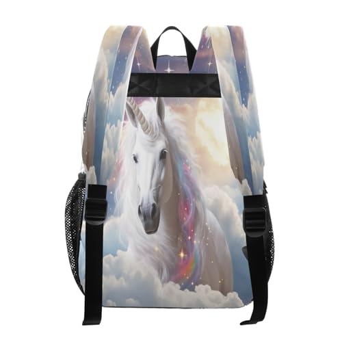 White Horse Clear Backpack - Stadium Approved Large 15.7-inch Waterproof Transparent Bag for Sports, Concerts, Work, Travel#1173