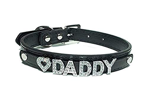 Daddy Dom DDLG/ ABDL Leather Collar (Black)