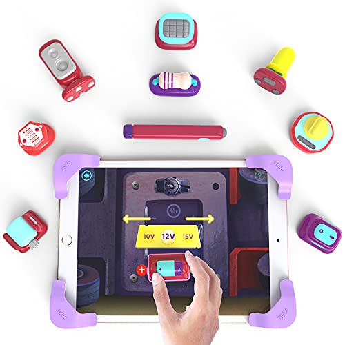 Tacto Electronics by PlayShifu - Shockproof Circuit Lab | Fun Engineering Games | STEM Toy | Works with iPads, Android Tablets, Amazon Fire Tablets | Ages 6 & up (Tablet Not Included)