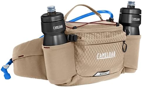 CamelBak M.U.L.E. 5 Mountain Bike Gravel Waist Belt Hydration Pack Moondust, 50oz