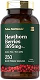 Tahoe Nutritionals Hawthorn Berry Capsules | 1695mg per Serving | 250 Count | Extract Supplement for Women and Men | Non-GMO, Gluten Free Extract