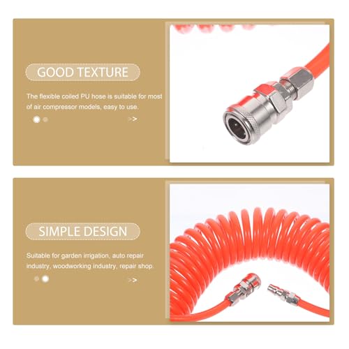 Tuyau air PU à ressort résistant haute pression tube extensible compresseur - 8