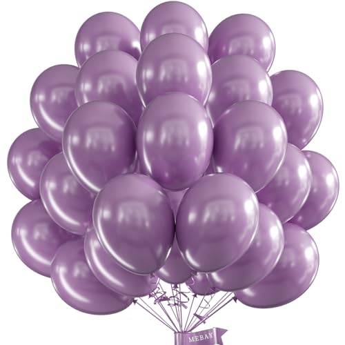 Dusty Lavender Balloon 12 Inch, 100 PCS Dusty Lilac Balloons