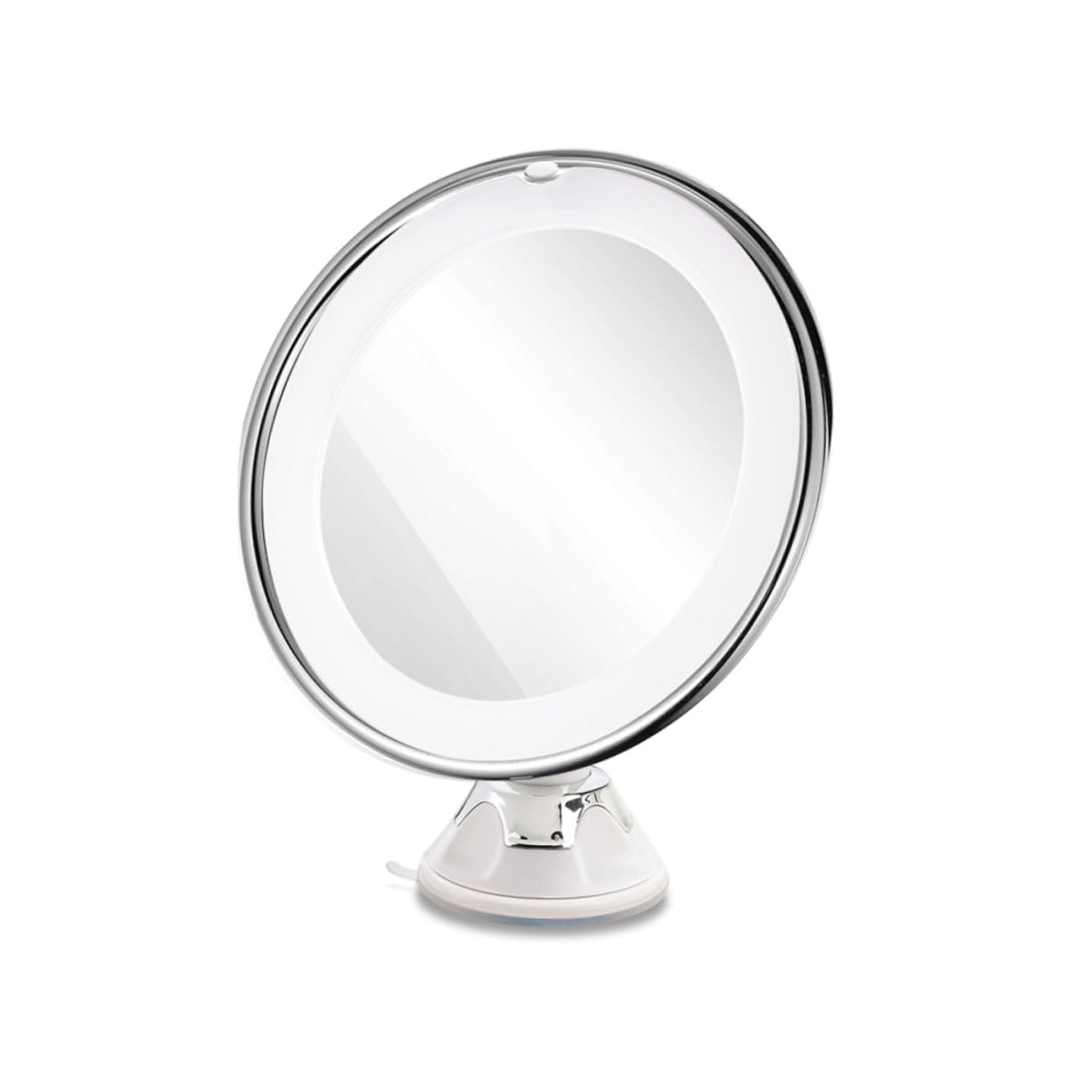 Espejo de Maquillaje con Aumento y Luz LED Espejo de Tocador Redondo Ventosa para Baño y Cosmética