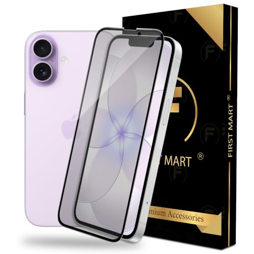 Image of FIRST MART Military-Grade Matte Tempered Glass for iPhone 17e, iPhone 16E and 14-9H Screen Protector, Anti-Glare Protection, Scratch-Resistant, Bubble-Free (1 Pack)