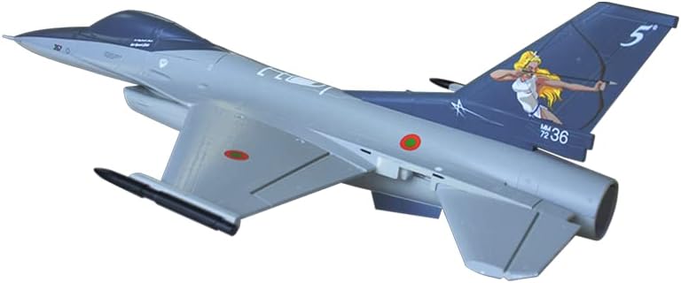 NOBRIM RC Plane Airplane F-16 Fighter Plane 50mm EDF Jet Perfect for Beginners Grey,ARF