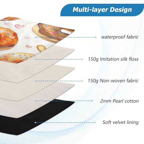 Funda para portátil 13-14 pulgadas con diseño de donas miniatura 4