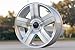 OE Wheels CV84 22 Inch Rims and Tires Fit Tahoe Style 6x139.7 22x9 Gloss Silver Machined - Hollander 5291 - TerraMax RT 285/45-22 (Set of 4)