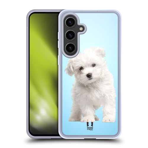 Head Case Designs Maltese Puppy Popular Dog Breeds Gel Case [Military Grade Protection] Compatible with Samsung Galaxy S24+ 5G and Compatible with MagSafe