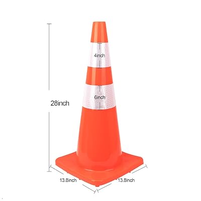 Buy 10 Pack 28 Traffic Cones Plastic Road Cone PVC Safety Road Parking