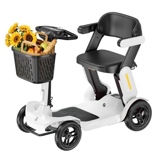 Mobility Scooter for Adult, 25 Miles Endurance Lightweight Mobility Scooter, Folding Mobility Scooters for Adult, Powered Mobility Scooter All Terrain Motorized Scooter Collapsible