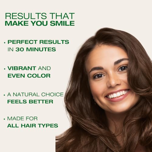 Image of Naturigin Permanent Hair Dye - 4.0 Brown - 100% Gray Coverage, Long-Lasting Natural hair Color - Ammonia & Paraben-Free, Vegan and Plant-Infused Formula (Pack of 1)