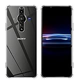 GEEMEE para Huawei Sony Xperia Pro-I Funda, Espalda Ultra Slim Cáscara Silicona Flexible Claro Ligero TPU Suave Case, Arañazos Cubierta Protectora Cover (Transparente)