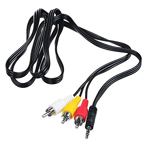 Cable AV RCA de 5 pies para televisión miniatura 2