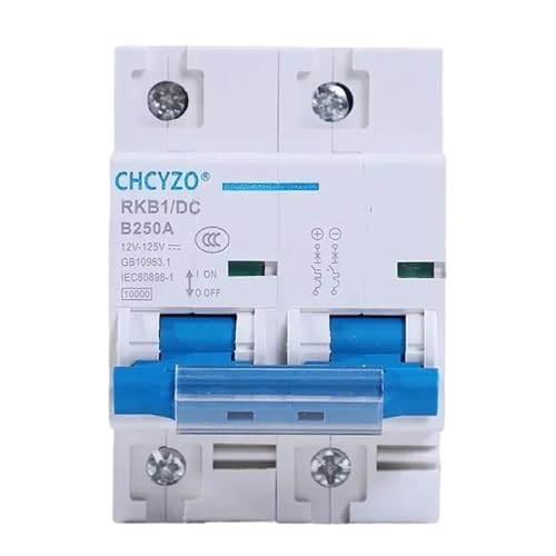 Disjoncteur CC 2 pôles 80A pour la protection de batterie de véhicule électrique 12V 72V 125V