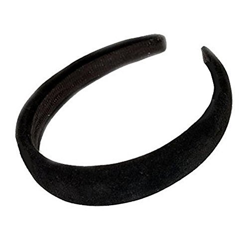 Black Velvet Feel Alice Hair Band Headband 2.5cm (1
