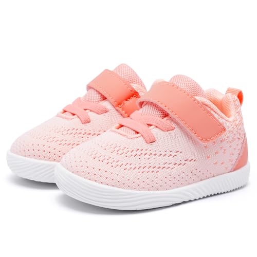 Image of MORENDL Toddler Sneakers Baby Boys & Girls Barefoot Shoes Lightweight Breathable Walking Running Tennis Athletic Sport Shoes