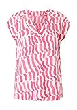 s.Oliver BLACK LABEL Damen Short-sleeved Blouse, Dunkelrosa, 40 EU
