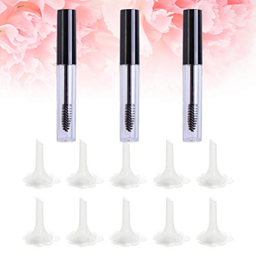 PIXNOR Tubos de Rímel Vazios de 3 Unidades de 10 Ml Com Varinha para Cílios Frasco Recipiente de Min