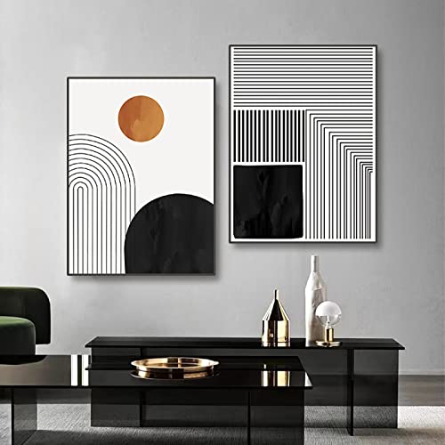 Toile Imprimée Abstrait Lignes KEBIA Art Mural Haute Qualité